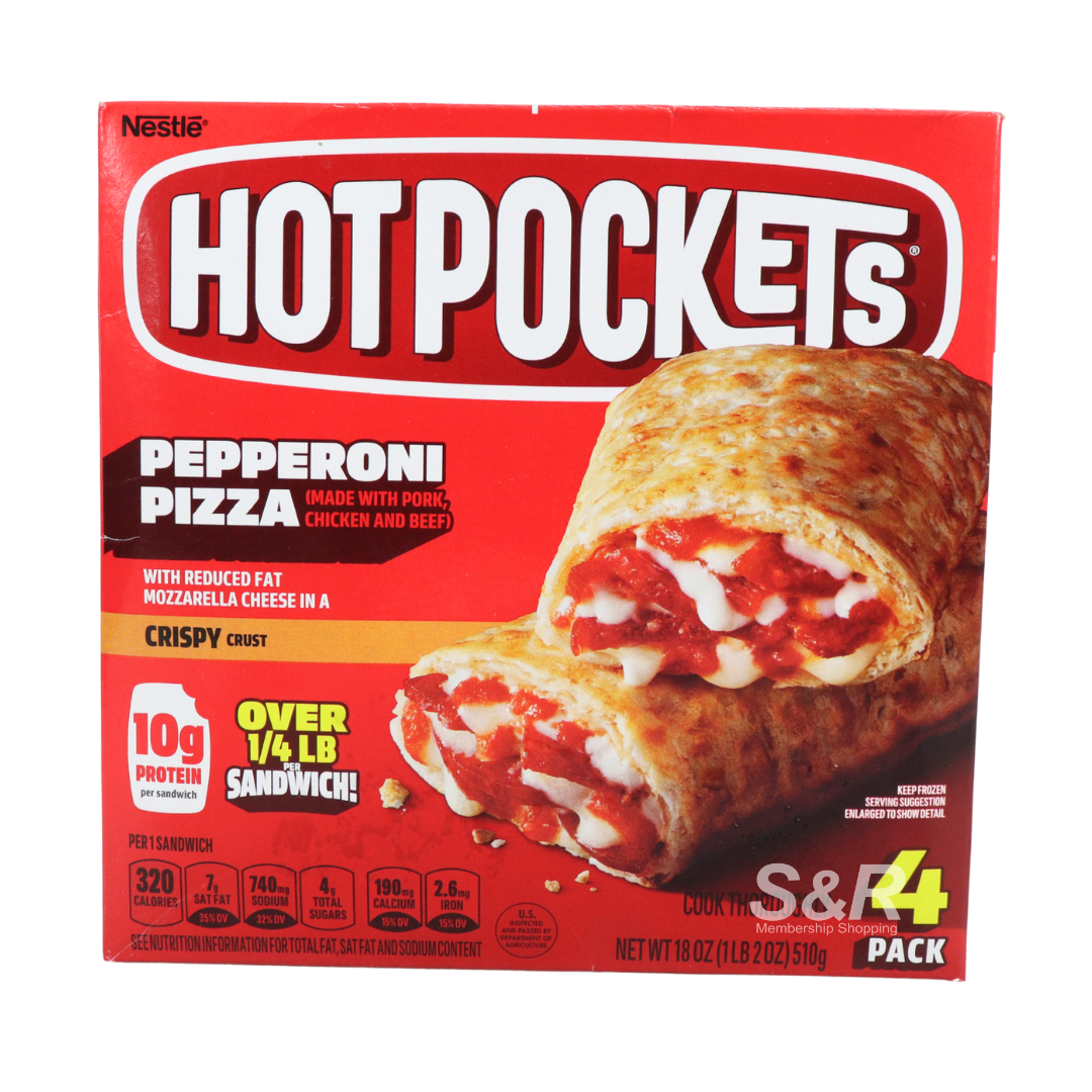 Hot Pockets Pepperoni Pizza 510g